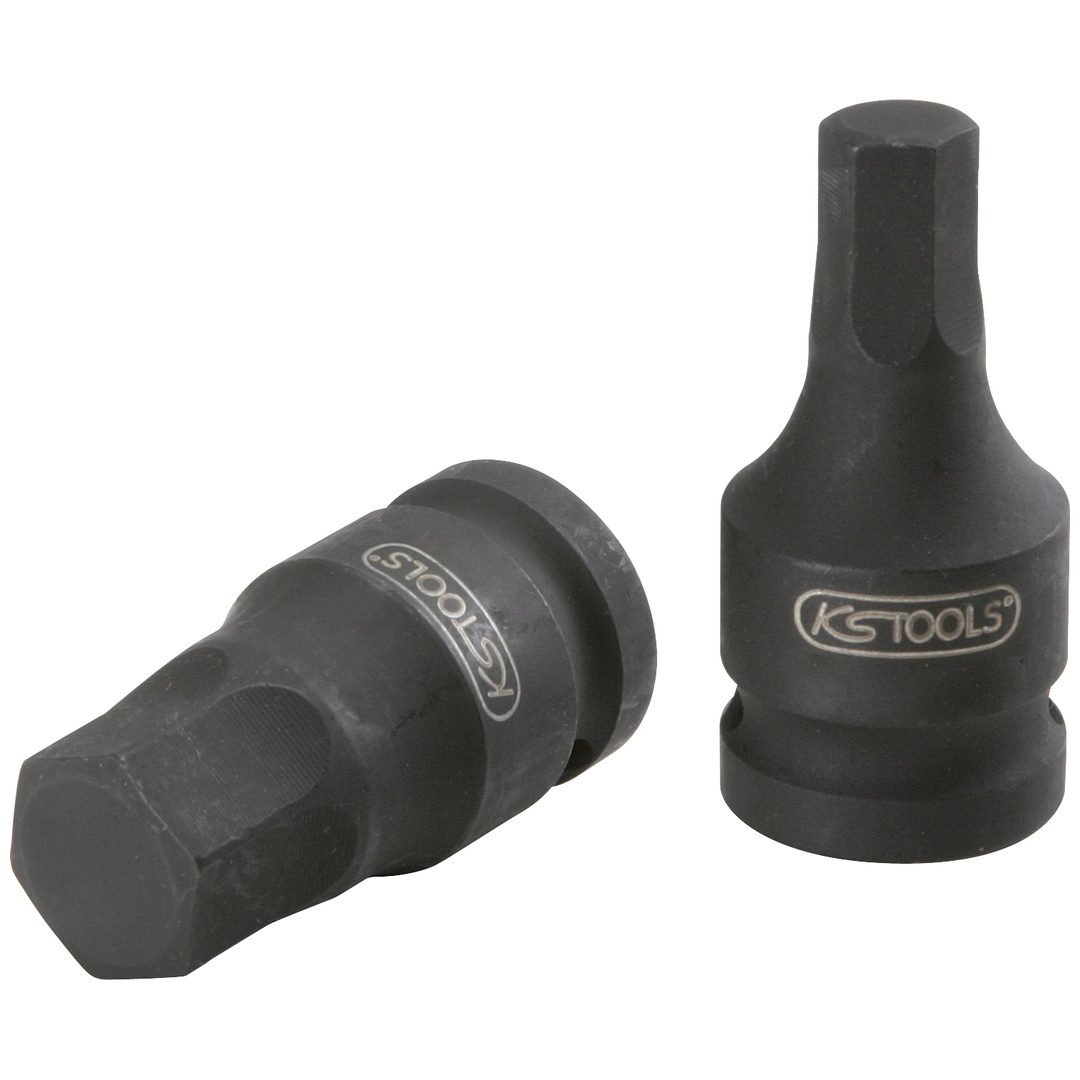 KS Tools 3/8 Kraft-Bit-Stecknuss für Innensechskant-Schrauben, kurz, 3 mm