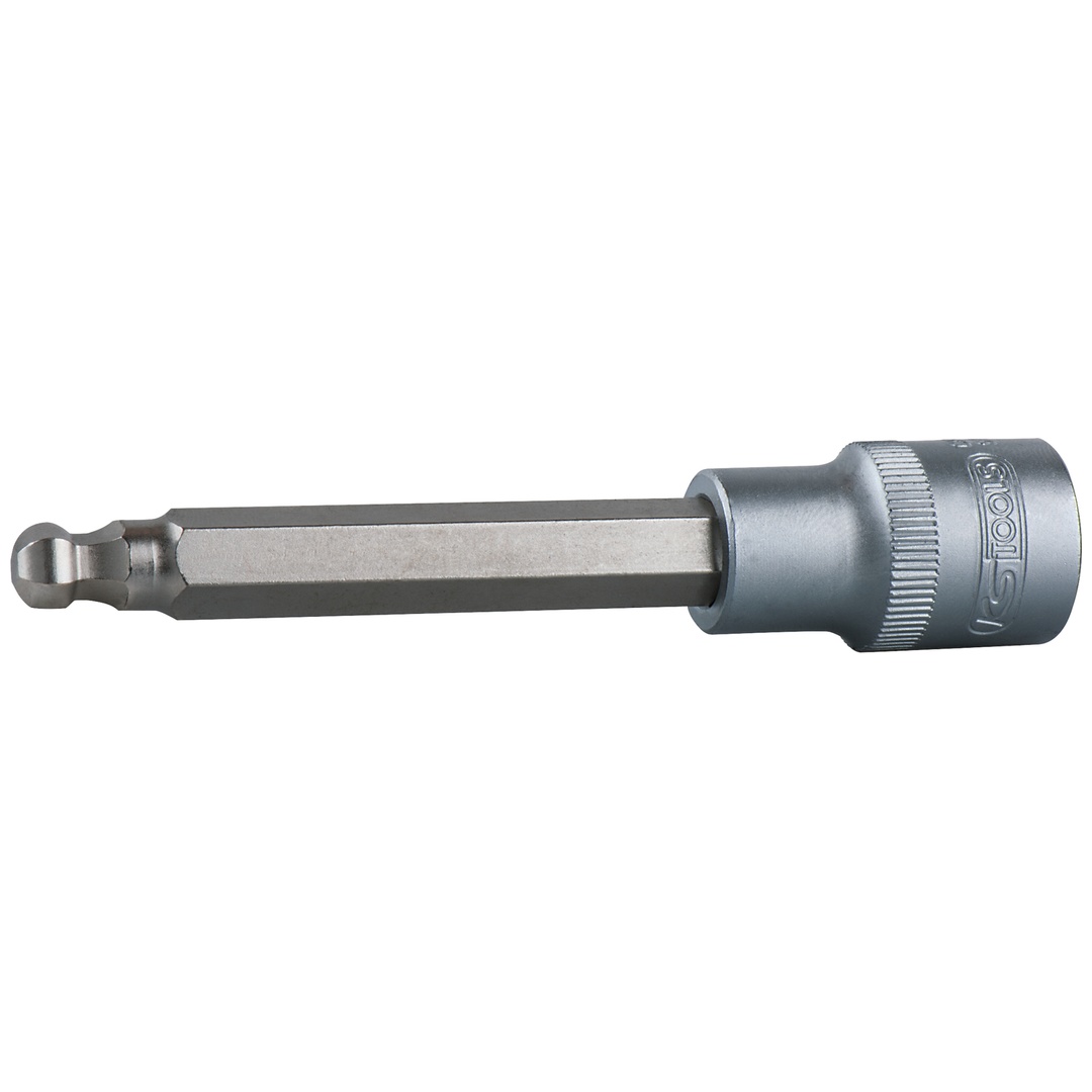 KS Tools 1/2 Bit-Stecknuss Innensechskant mit Kugelkopf, lang, 19 mm