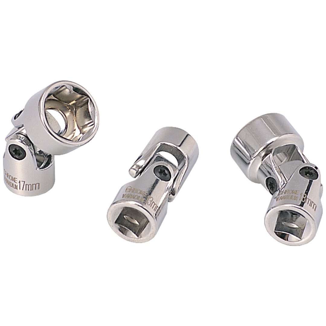 KS Tools 3/8 CHROMEplus Sechskant-Stecknuss mit Gelenk, 15 mm