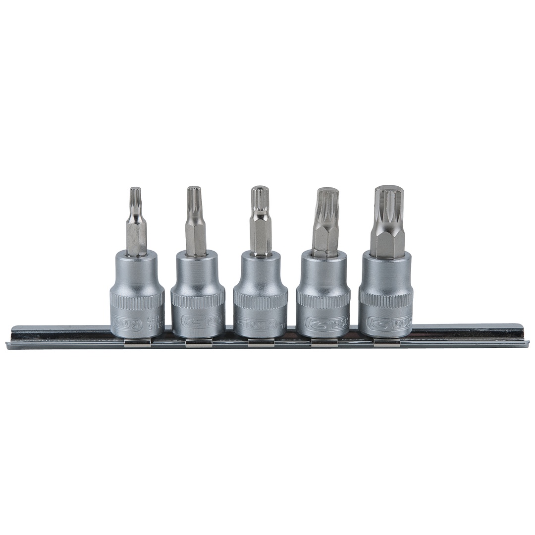 KS Tools 3/8 Bit-Stecknuss-Satz XZN, 5-tlg, M4-M10