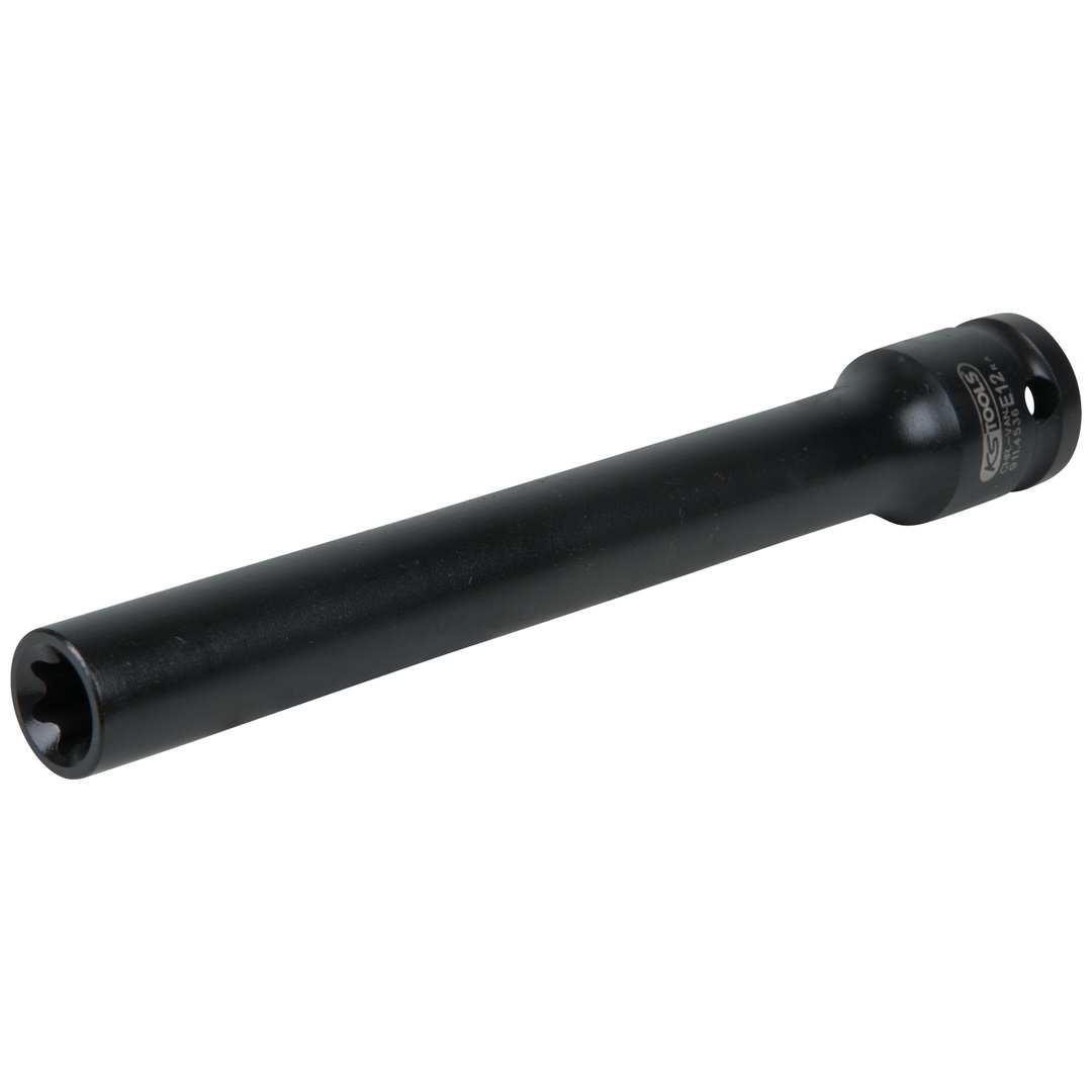 KS Tools 1/2 Bit-Stecknuss für TX-E-Schrauben, E12, Länge 150 mm, phosphatiert
