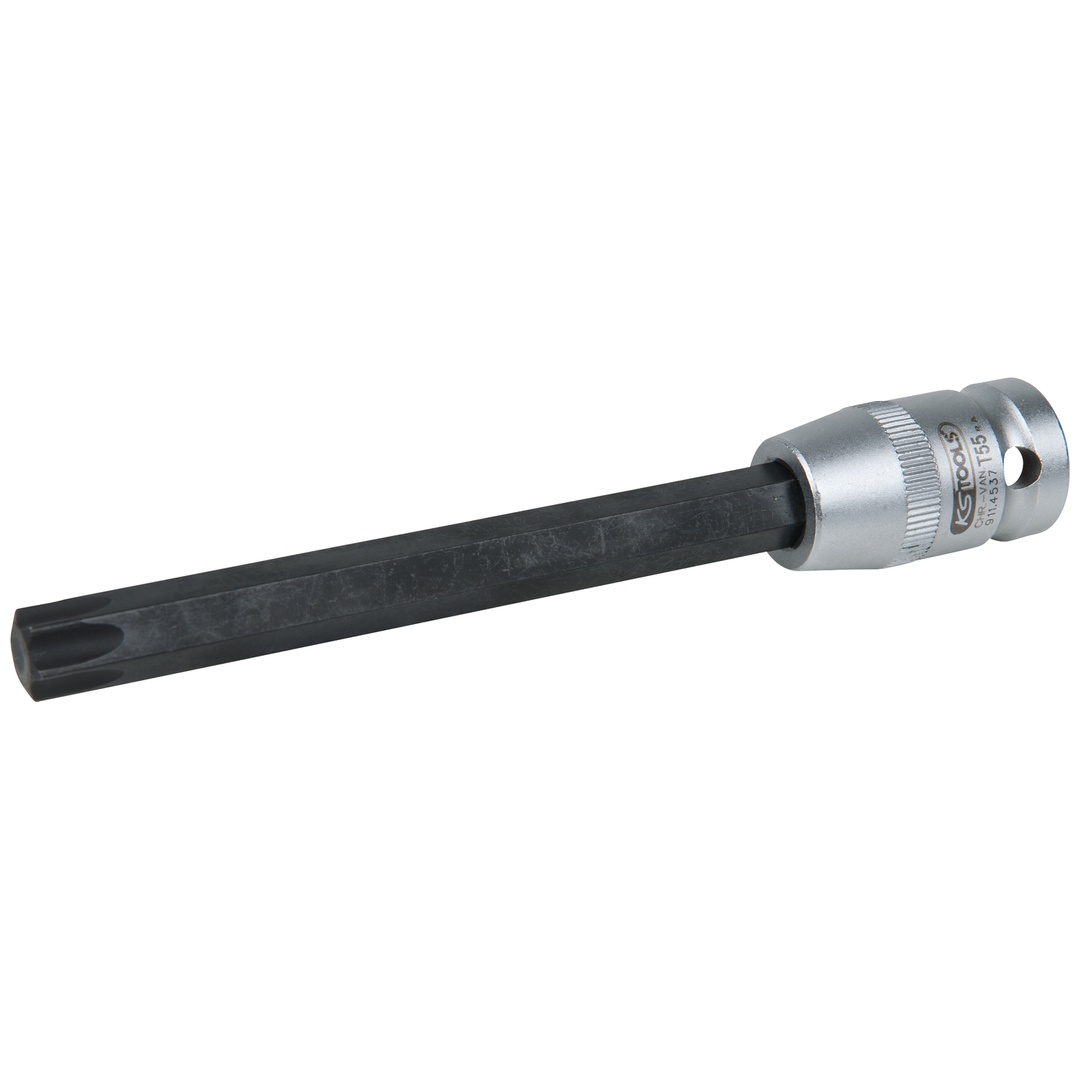 KS Tools 1/2 Bit-Stecknuss für TX-Schrauben, T55, Länge 140 mm, phosphatiert