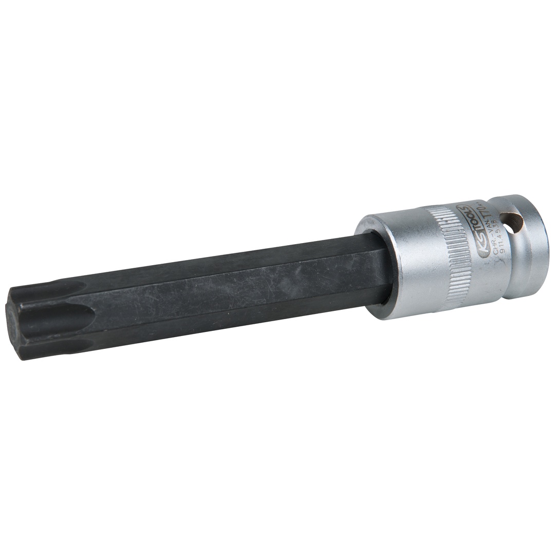 KS Tools 1/2 Bit-Stecknuss für TX-Schrauben, T70, Länge 120 mm, phosphatiert