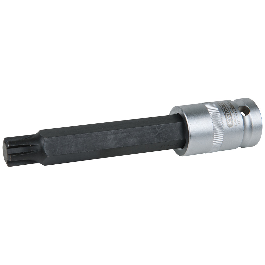 KS Tools 1/2 Bit-Stecknuss für RIBE-Schrauben, M12, Länge 120 mm, phosphatiert