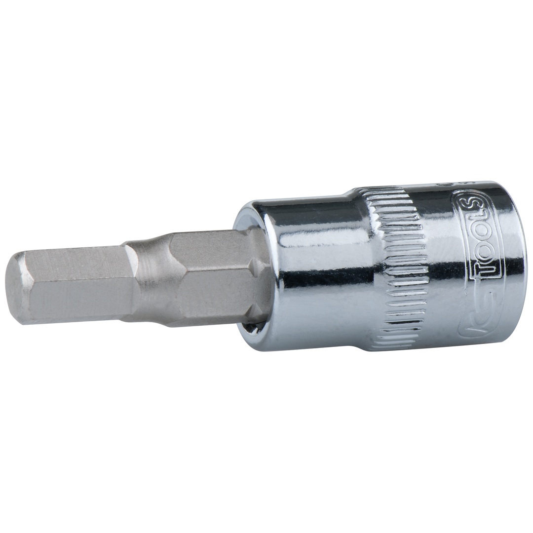 KS Tools 1/4 CHROME Bit-Stecknuss Innensechskant, 6 mm