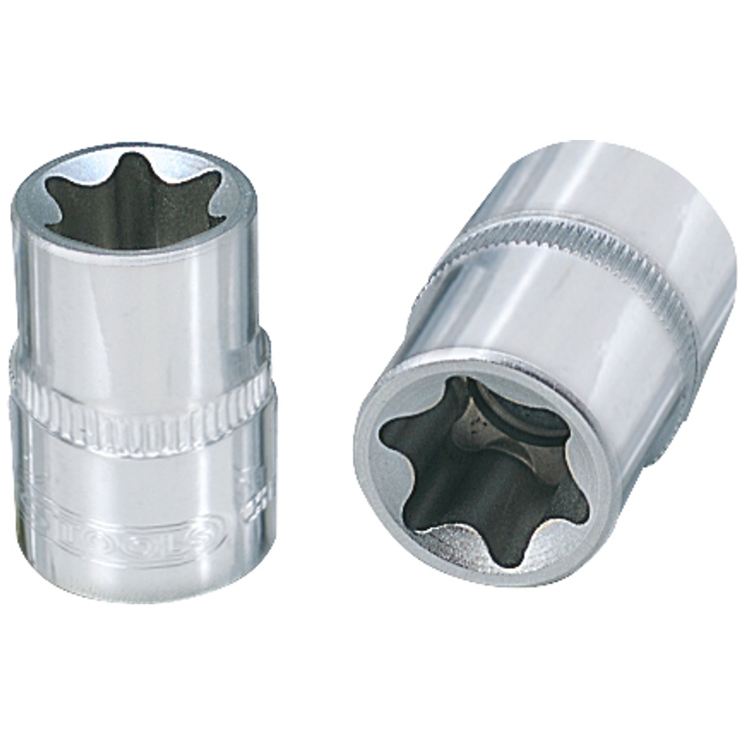KS Tools 1/4 CHROMEplus TX-E-Stecknuss, E6