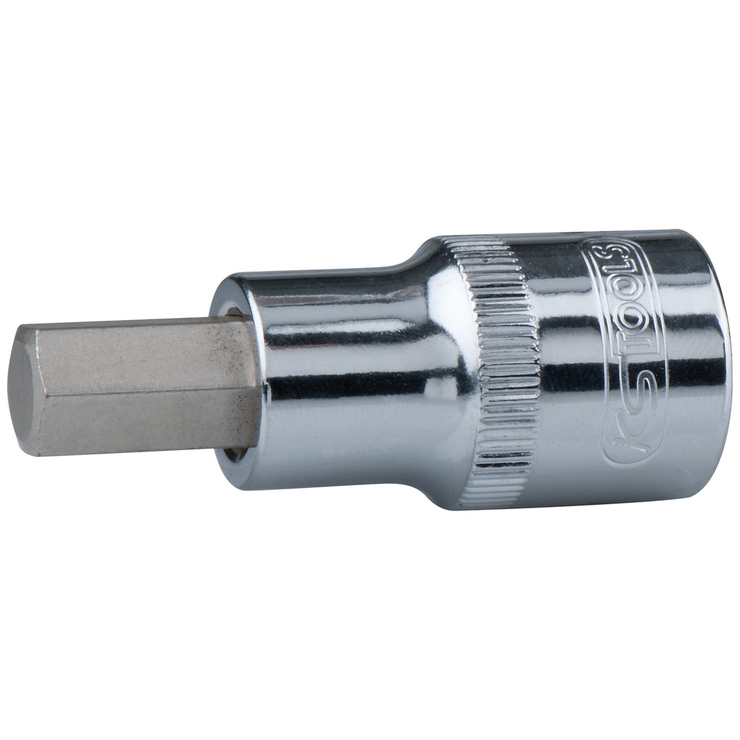 KS Tools 1/2 CHROMEplus Bit-Stecknuss Innensechskant, kurz, 10 mm