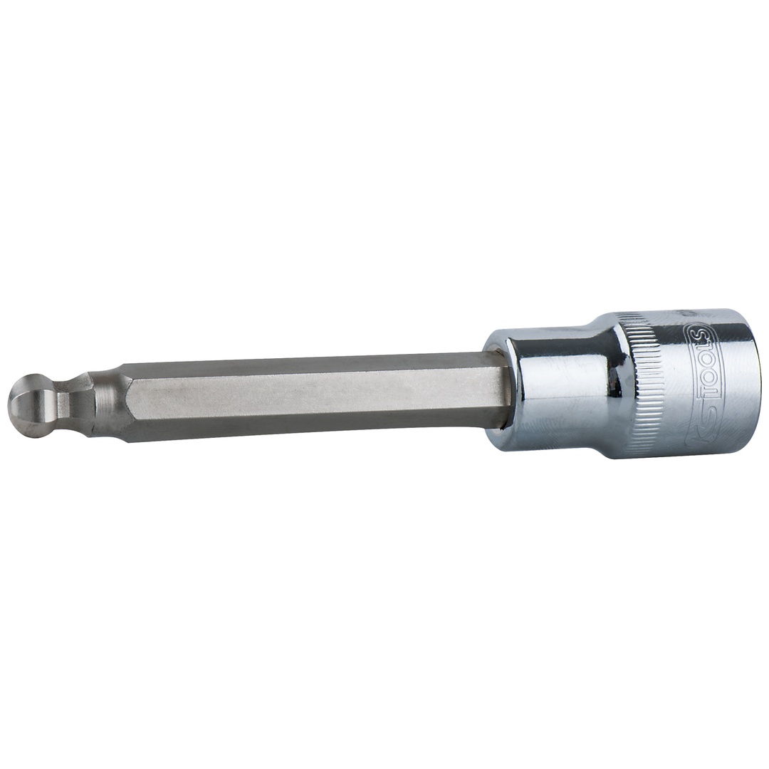 KS Tools 1/2 CHROMEplus Bit-Stecknuss Innensechskant,Kugelkopf,lang,10 mm