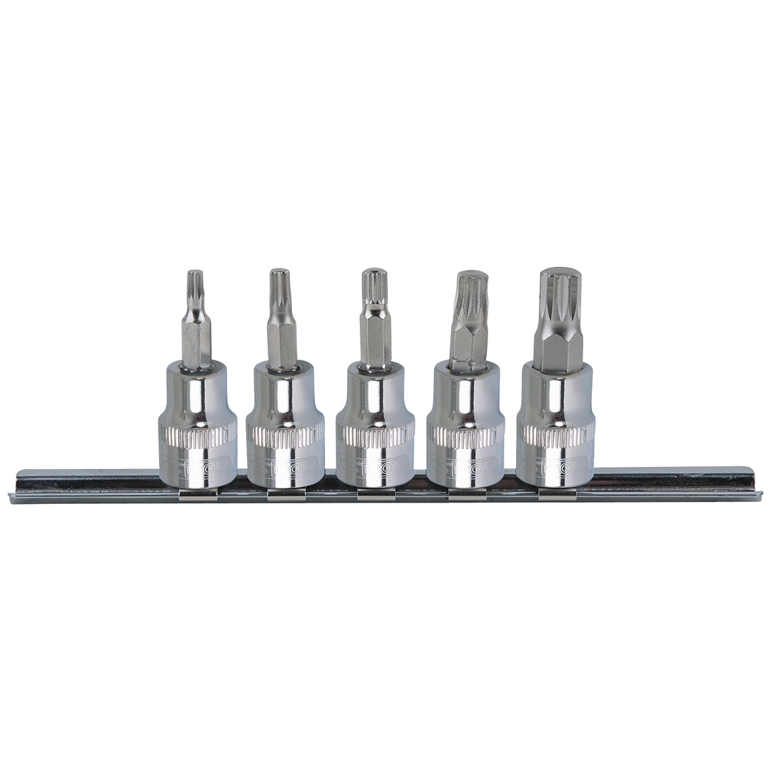 KS Tools 3/8 CHROMEplus Bit-Stecknuss-Satz XZN, 5-tlg M4-M10