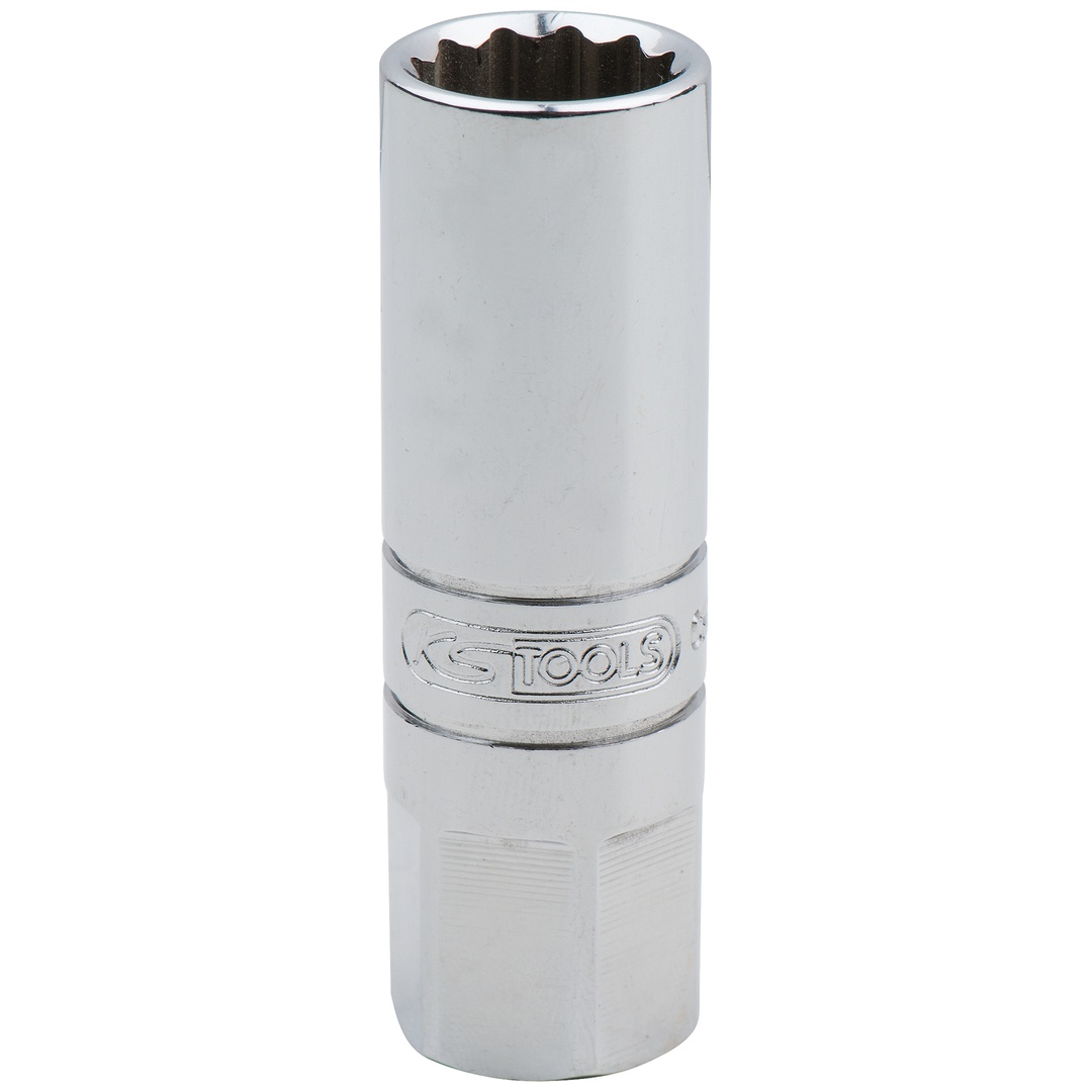 KS Tools 3/8 CHROMEplus Spezial-Zündkerzen-Stecknuss, dünnwandig, 14 mm