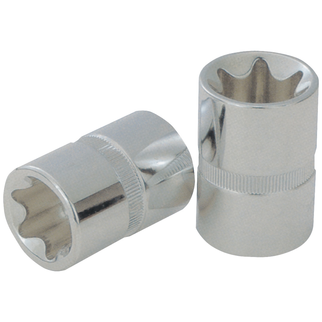 KS Tools 1/2 CHROMEplus TX-E-Stecknuss, E22