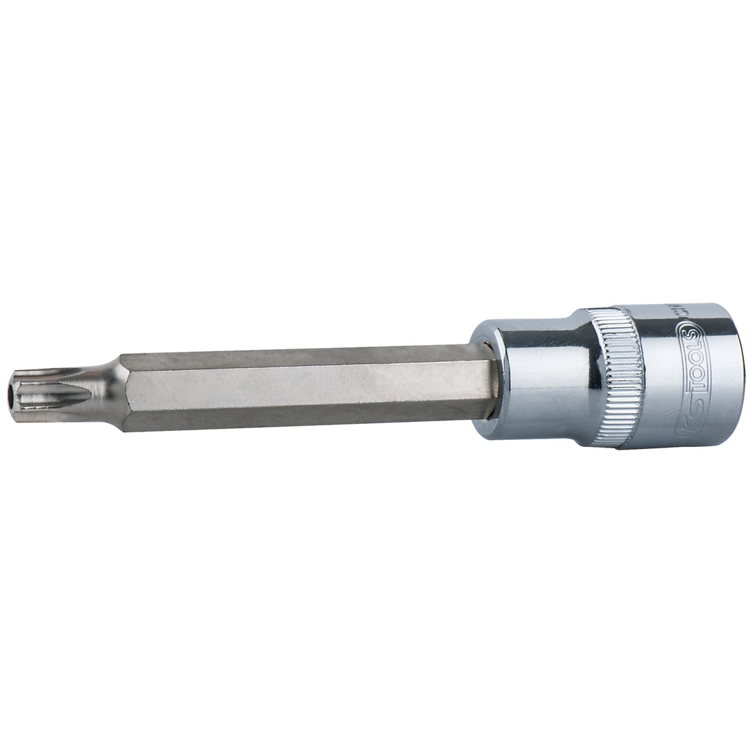 KS Tools 3/8 CHROMEplus Bit-Stecknuss TX mit Stirnlochbohrung,lang, TB55