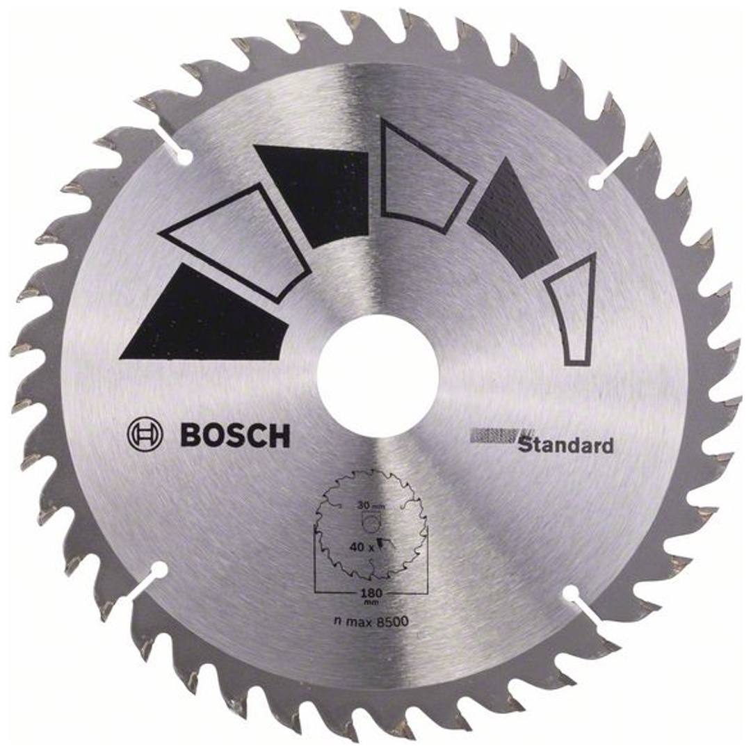 Bosch Kreissägeblatt STANDARD, DIY, 180 x 30 x 2,2 mm, 40