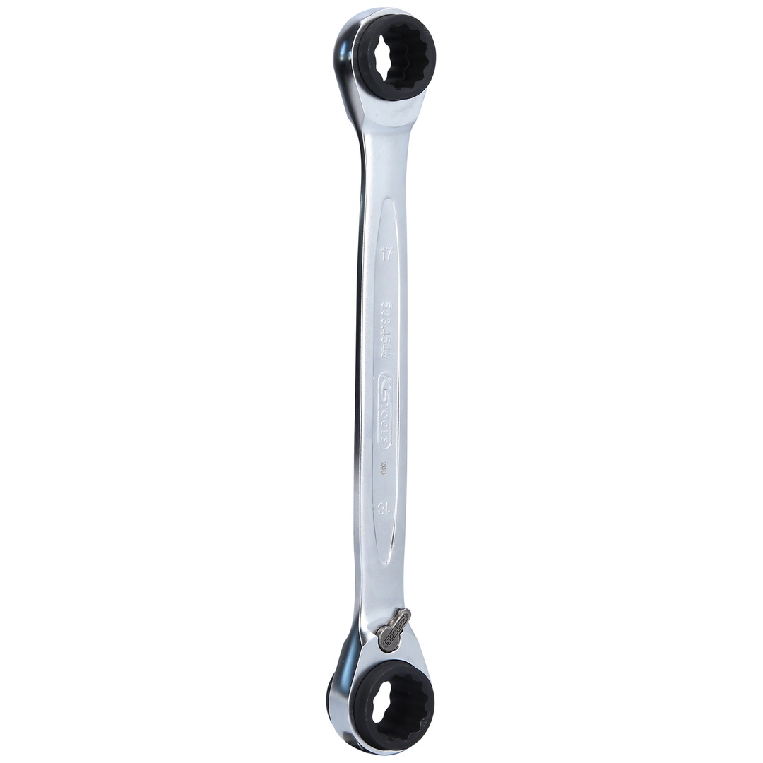 KS Tools 4 in 1 GEARplus umschaltbar Doppel-Ratschenringschlüssel, 16x17x18x19 mm