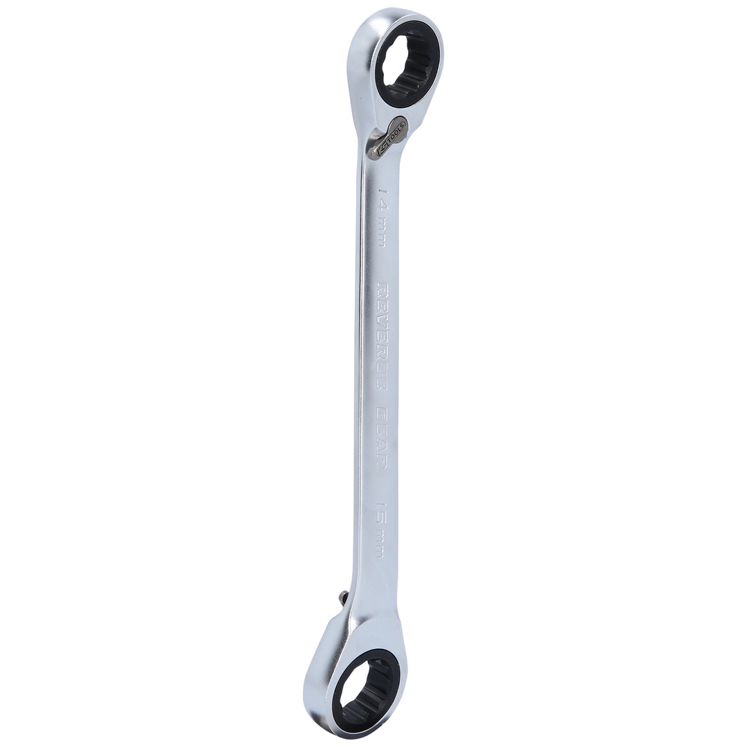 KS Tools GEARplus Doppel-Ratschenringschlüssel umschaltbar 14x15 mm
