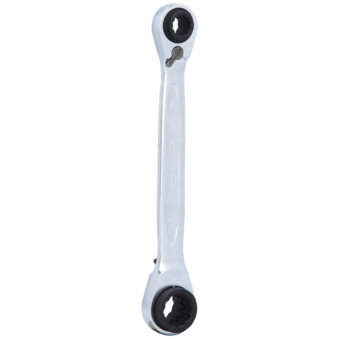 KS Tools 4 in 1 GEARplus umschaltbar Doppel-Ratschenringschlüssel, 8x10x12x13 mm