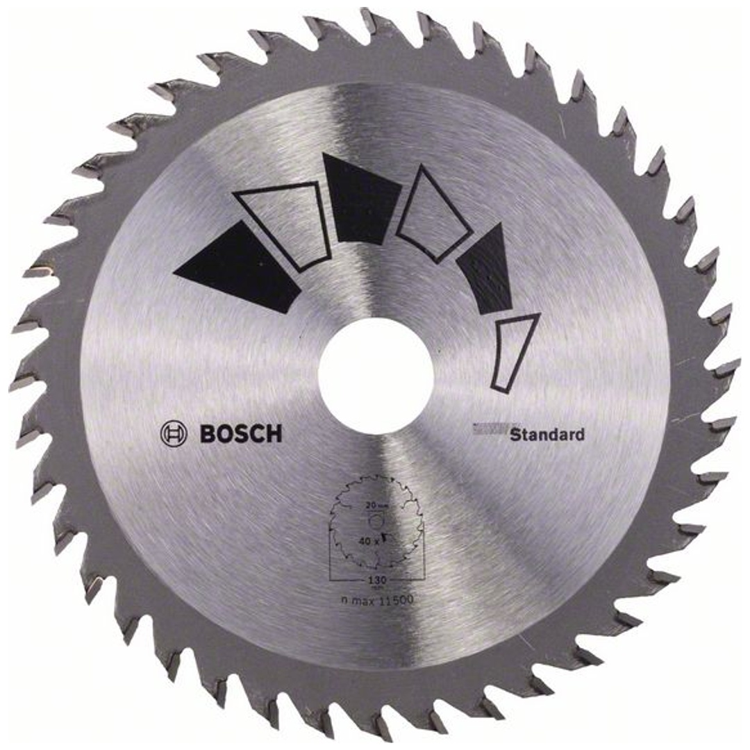 Bosch Kreissägeblatt STANDARD, DIY, 130 x 20 x 2,2 mm, 40