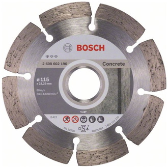 Bosch Diamanttrennscheibe Standard for Concrete, 115 x 22,23 x 1,6 x 10 mm, 1er-Pack