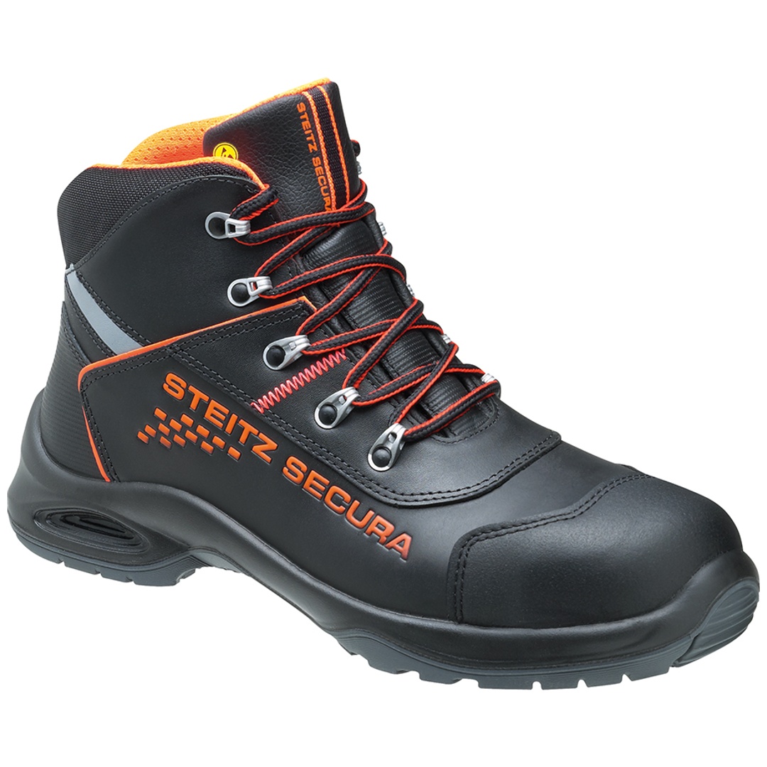Steitz Secura Steitz Sicherheitsstiefel VX7600 ESD S3 Gr. 44 S schwarz/orange
