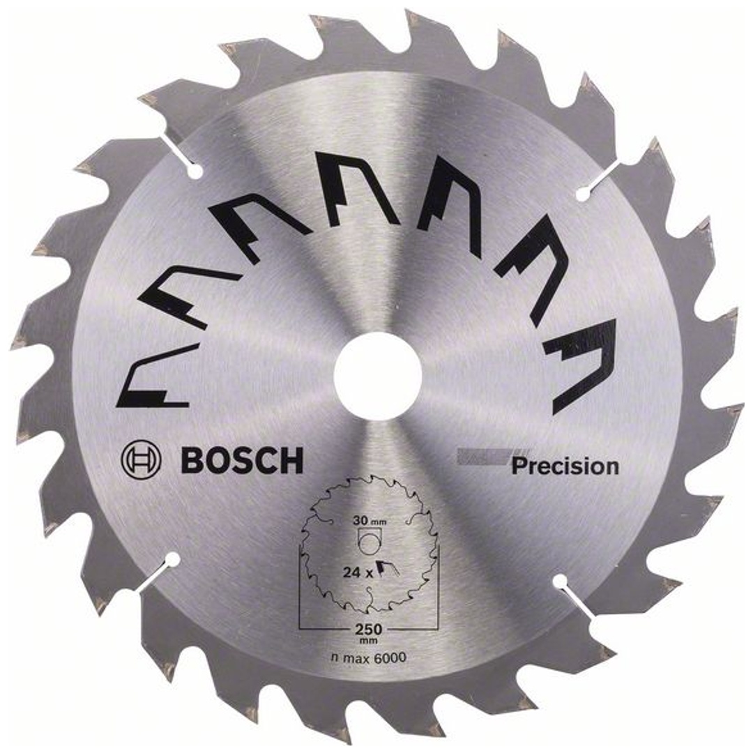 Bosch Kreissägeblatt PRECISION, DIY, 250 x 30 x 3,2 mm, 24