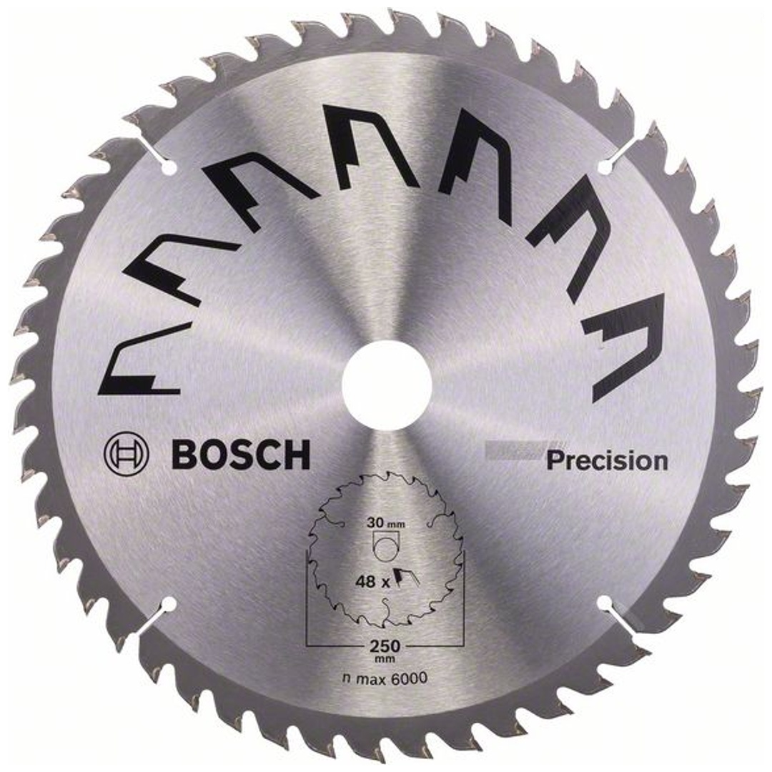 Bosch Kreissägeblatt PRECISION, DIY, 250 x 30 x 3,2 mm, 48
