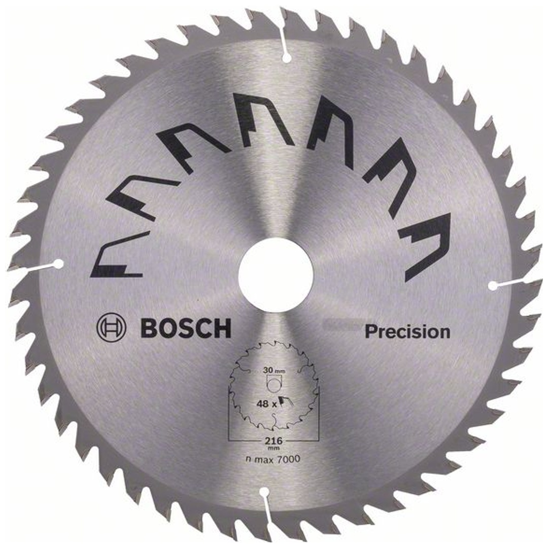 Bosch Kreissägeblatt PRECISION, DIY, 216 x 30 x 2,5 mm, 48