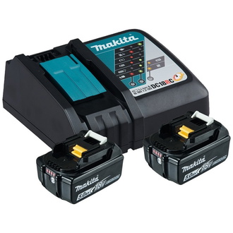 Makita Power Source-Kit 18V, LXT, 18V, 2 Akkus BL1850B 5,0 Ah, Schnellladegerät DC18RC