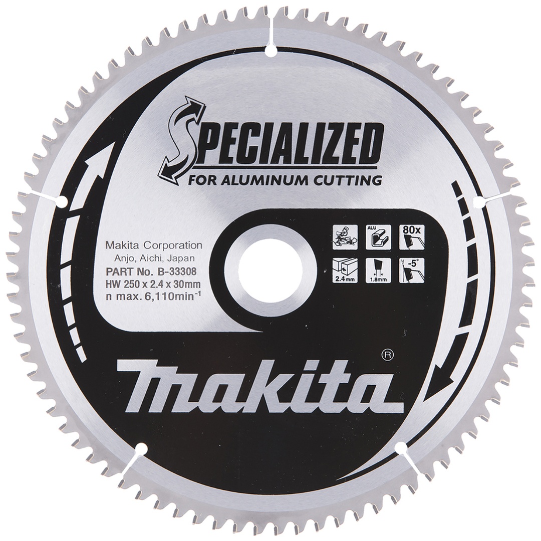 Makita Sägeblatt SPECIALIZED 250x30x80Z,2,4 mm