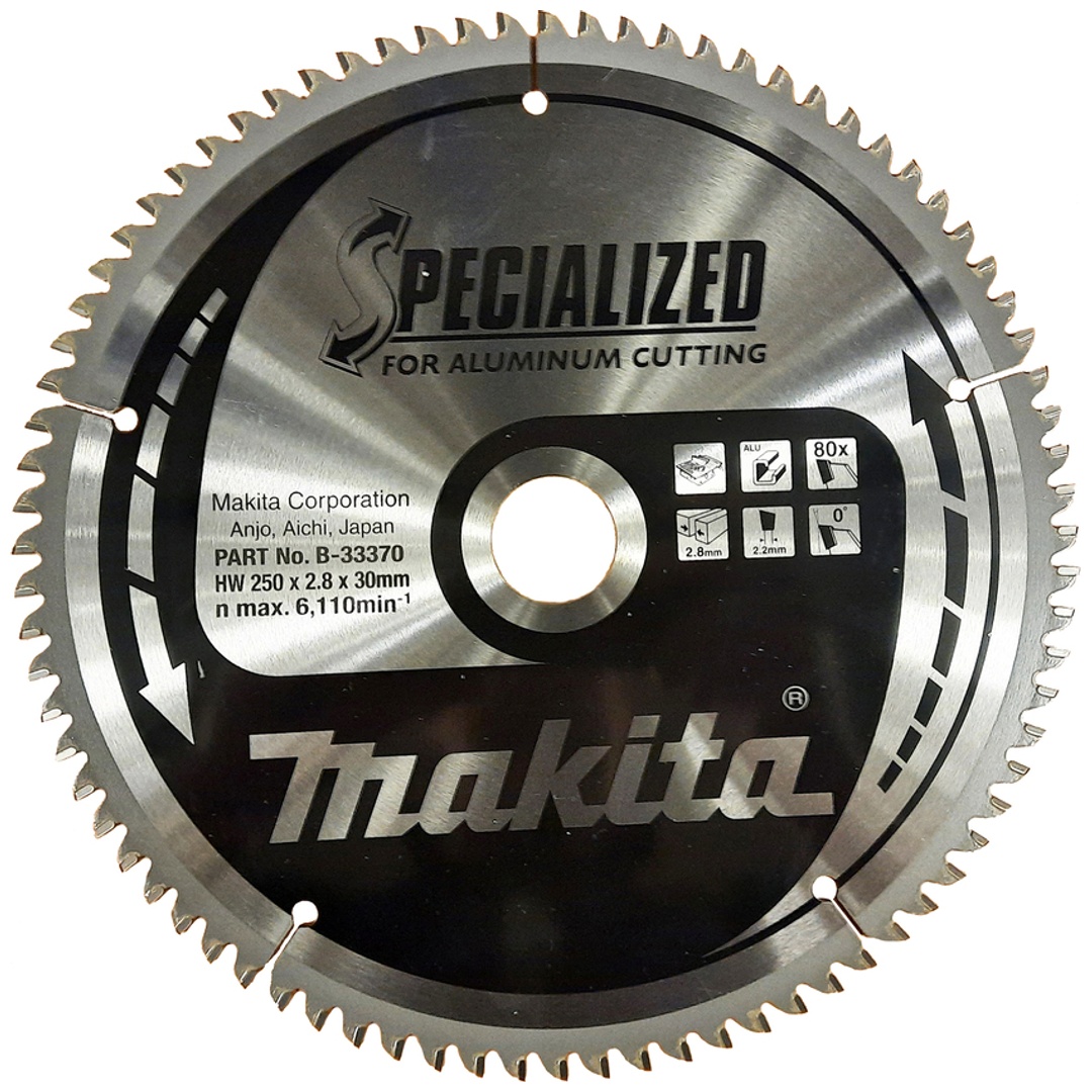 Makita Sägeblatt SPECIALIZED 250x30x80Z, 2,8 mm