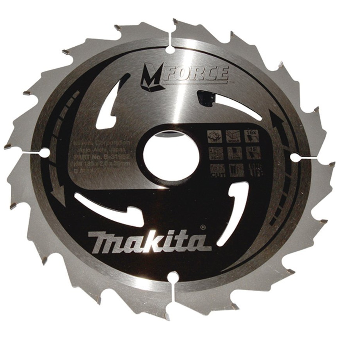 Makita Kreissägeblatt M-FORCE 180/30 mm, 16 Zähne, 1,2 mm, Holz