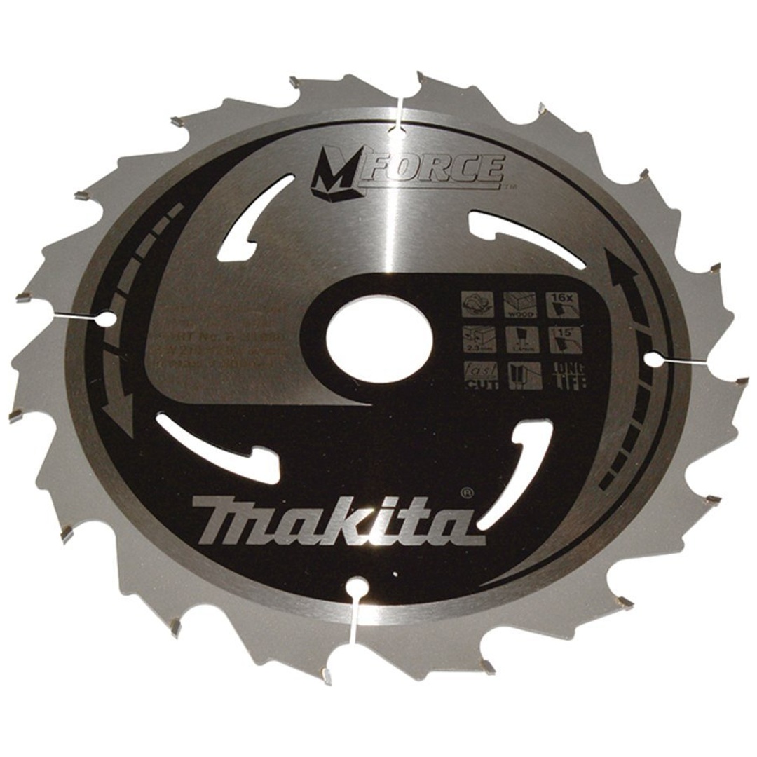 Makita Kreissägeblatt M-FORCE 210 mm, 16 Zähne, 1,4 mm, Holz