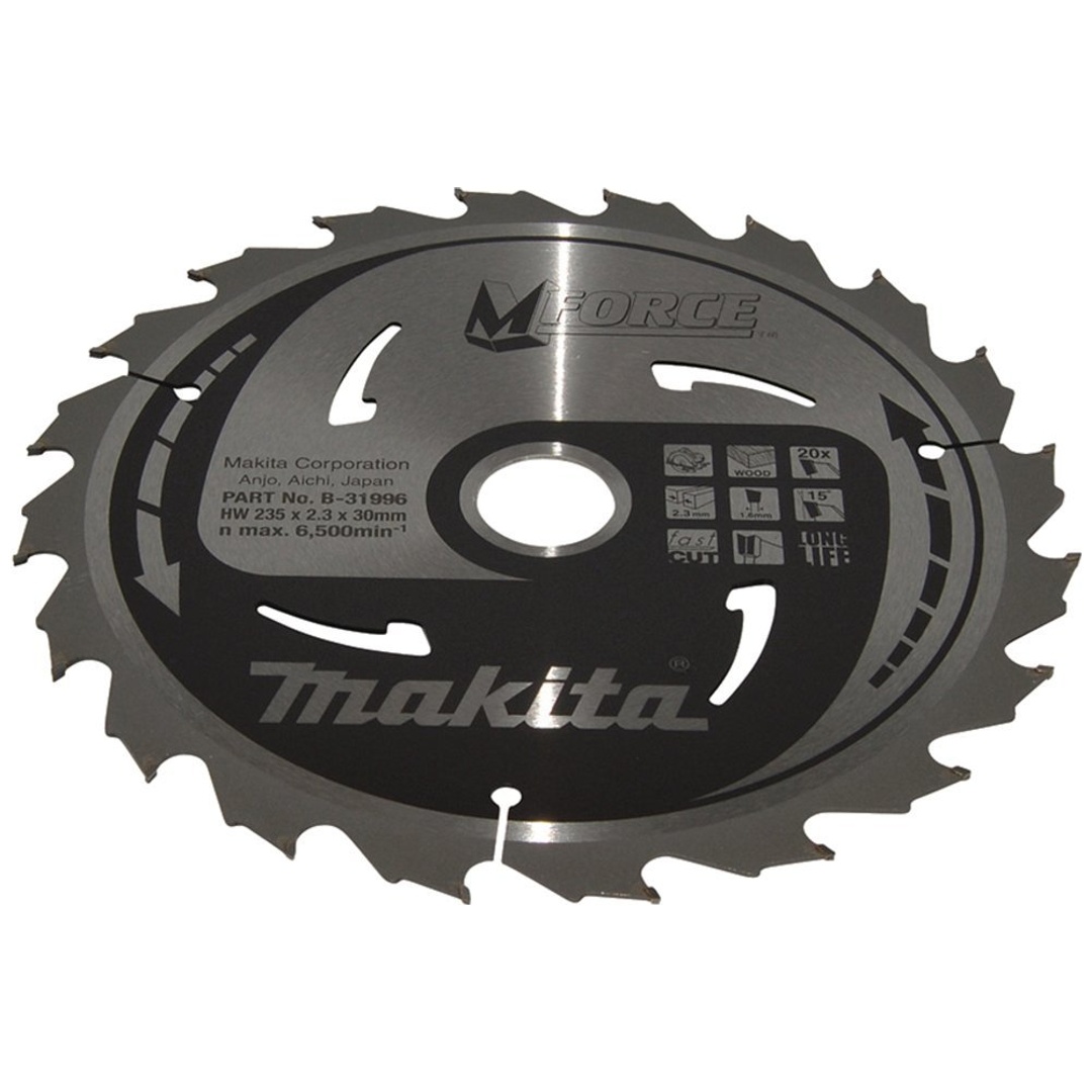 Makita Kreissägeblatt M-FORCE 235/30 mm, 20 Zähne, 1,6 mm, Holz