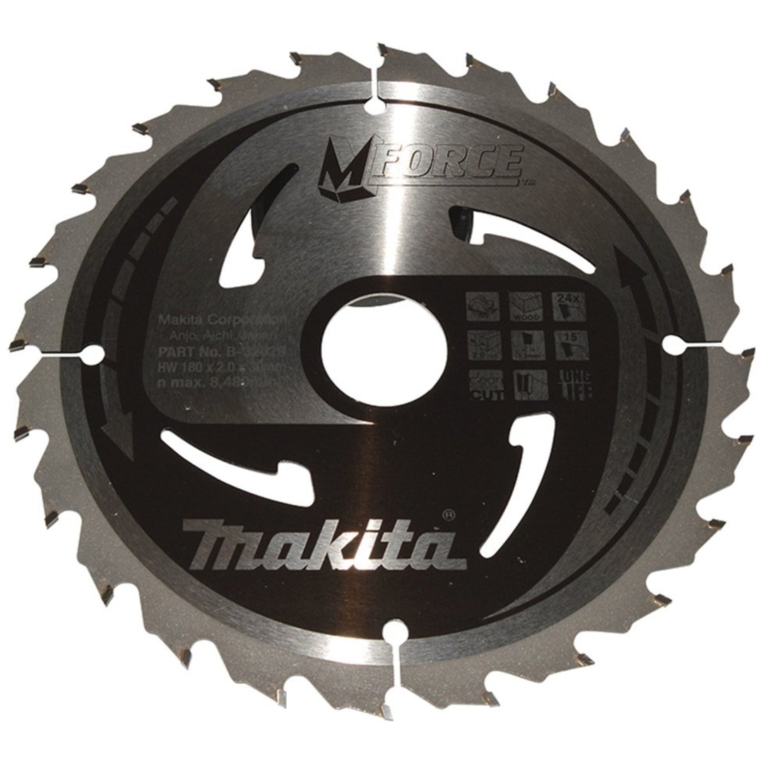 Makita Kreissägeblatt M-FORCE 180/30 mm, 24 Zähne, 1,2 mm, Holz