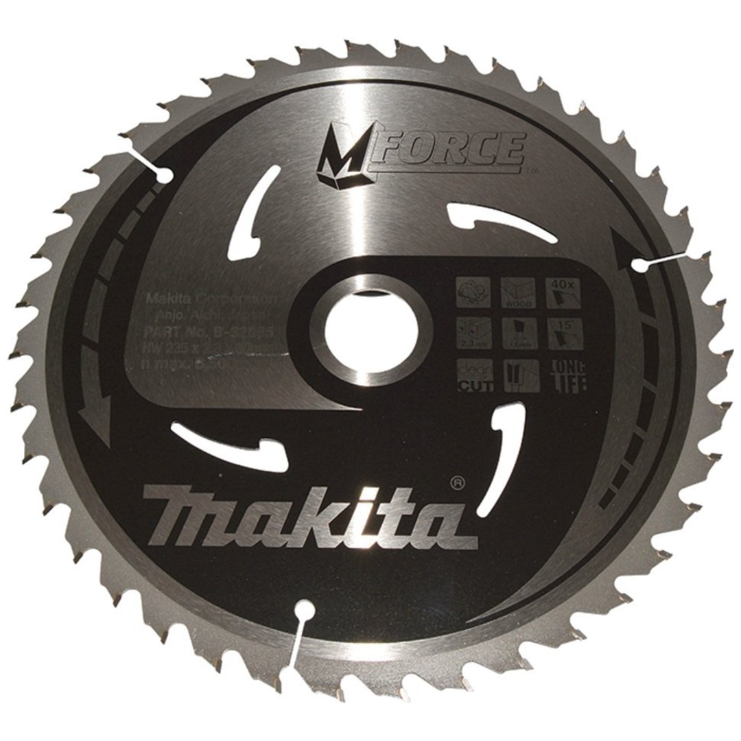 Makita Kreissägeblatt M-FORCE 235 mm, 24 Zähne, 1,6 mm, Holz