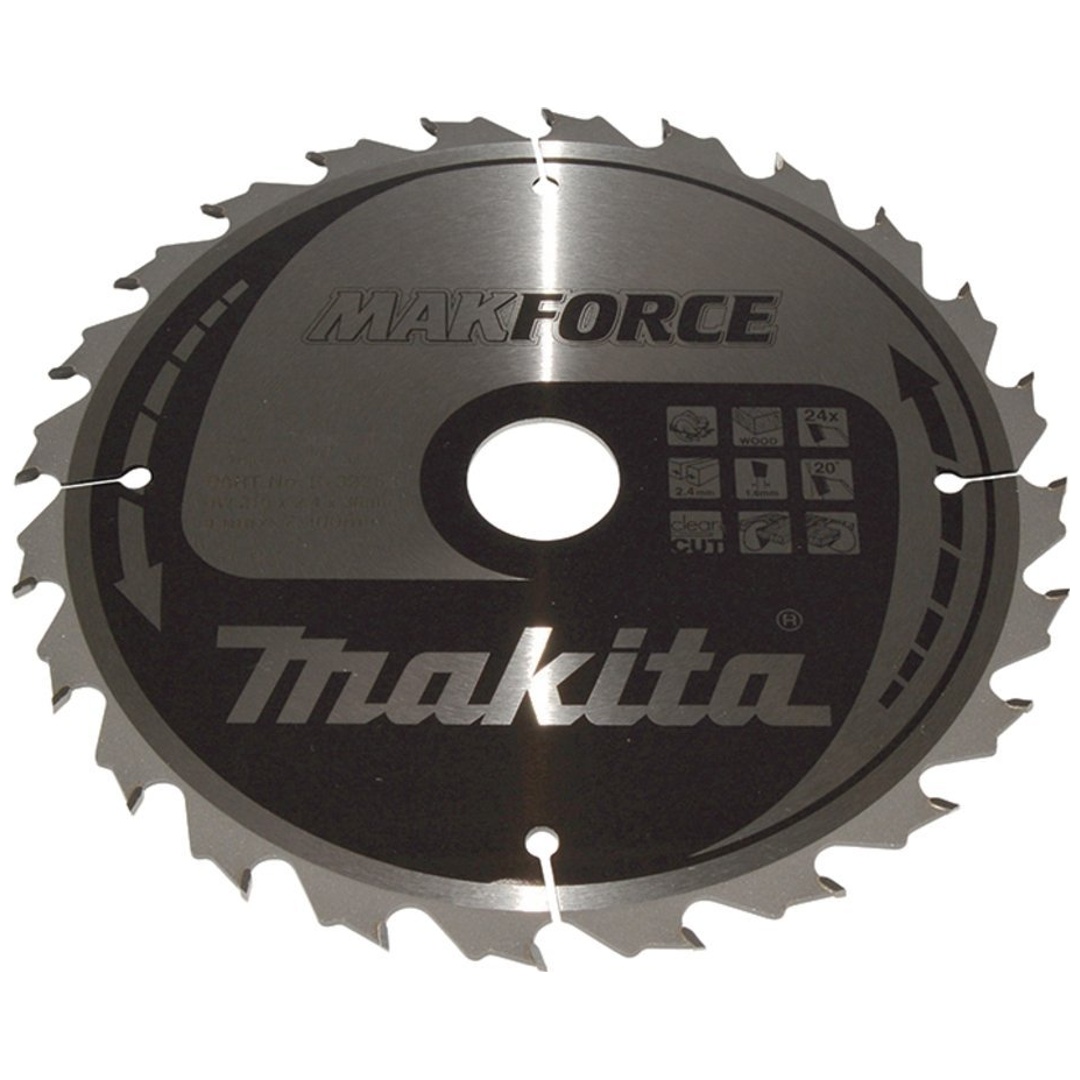 Makita Kreissägeblatt MAKFORCE 210/30 mm, 24 Zähne, 1,6 mm, Holz