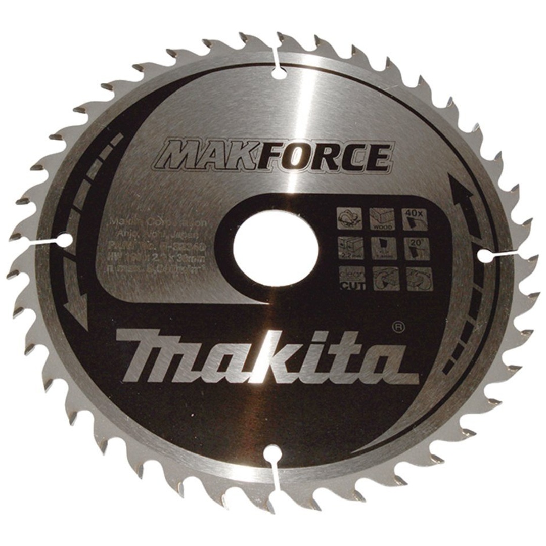 Makita Kreissägeblatt MAKFORCE 190/30 mm, 40 Zähne, 1,4 mm, Holz
