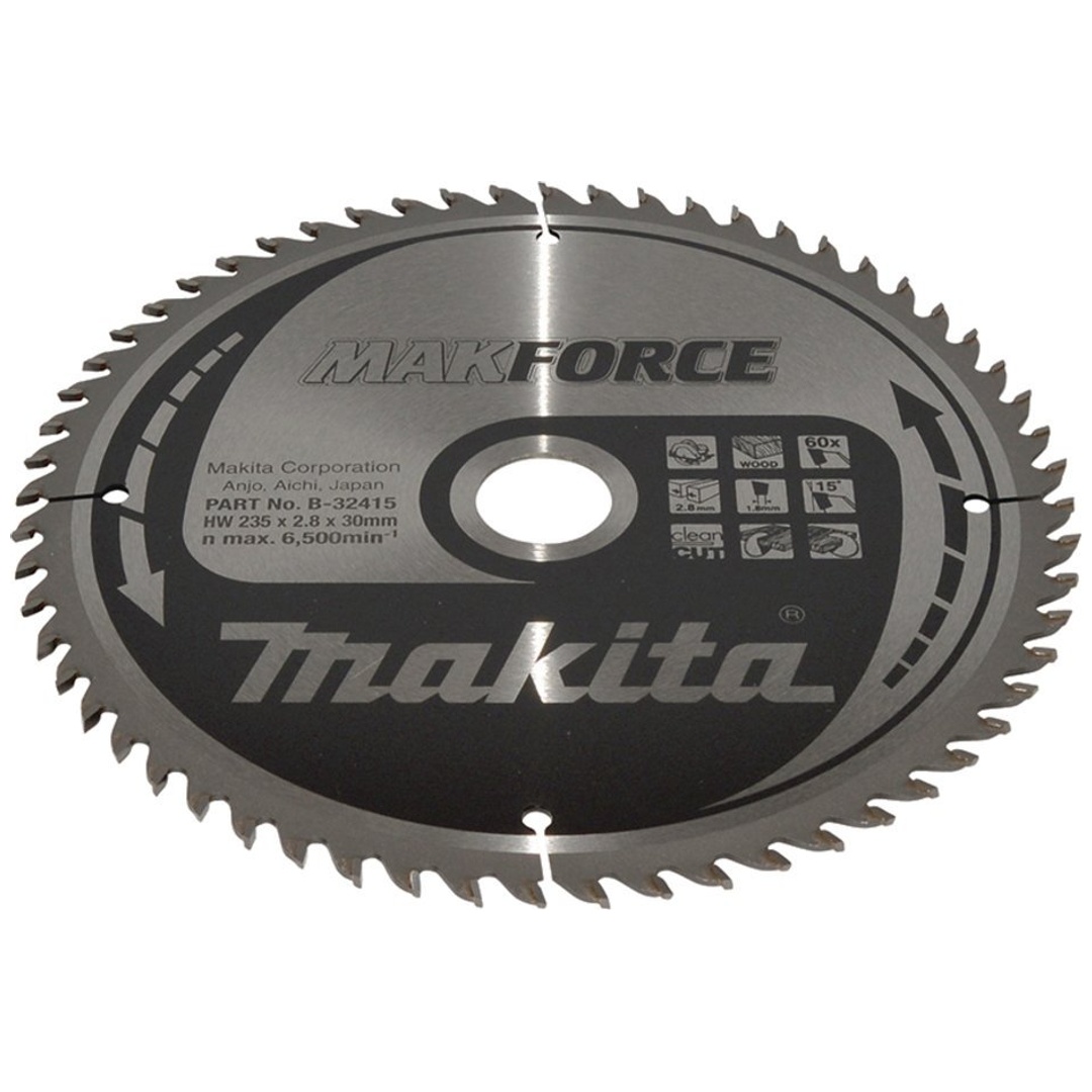 Makita Kreissägeblatt MAKFORCE 235/30 mm, 60 Zähne, 1,8 mm, Holz