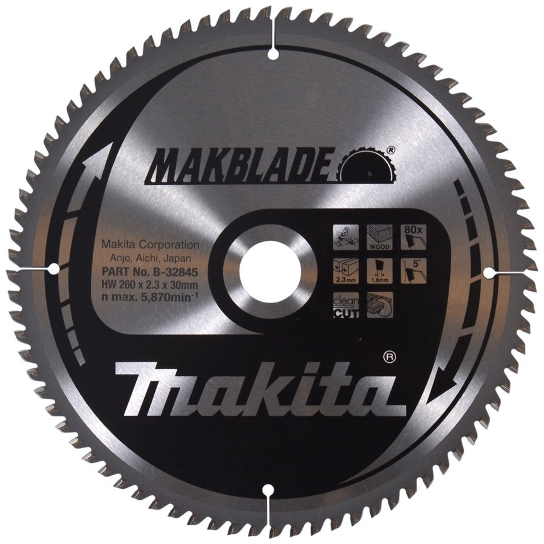 Makita Sägeblatt MAKBLADE 260x30x80Z