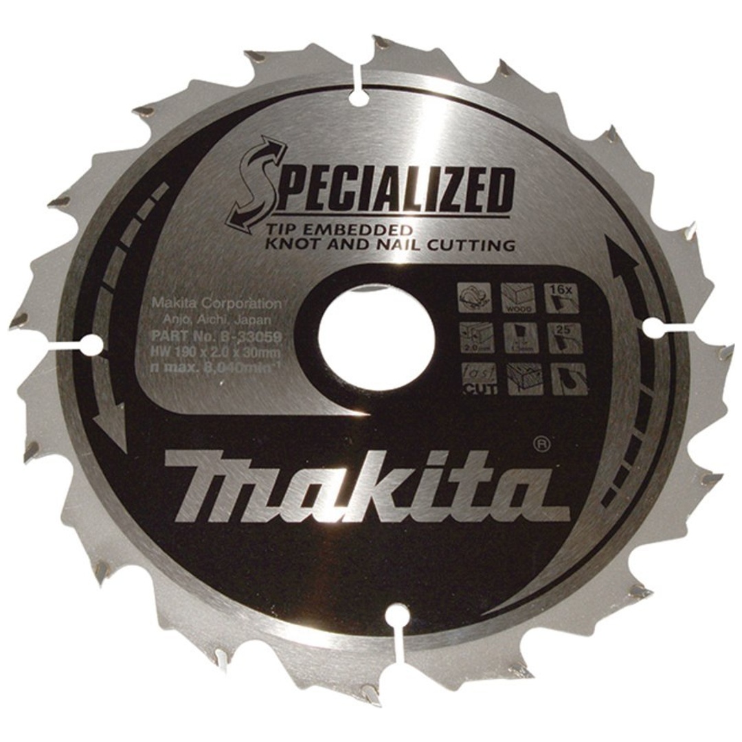 Makita Sägeblatt SPECIALIZED 190x30x16Z