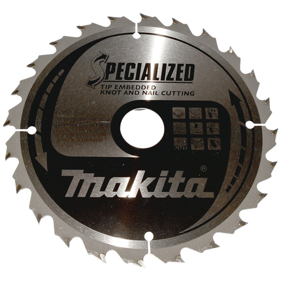 Makita Sägeblatt SPECIALIZED 190x30x24Z, Zahnwinkel 23°, 2,0 mm