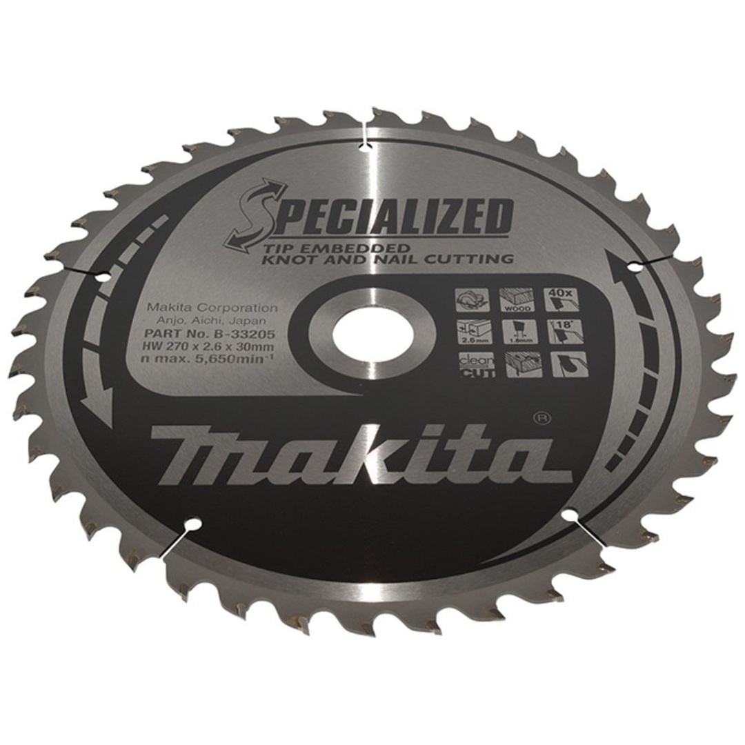 Makita Sägeblatt SPECIALIZED 270x30x40Z