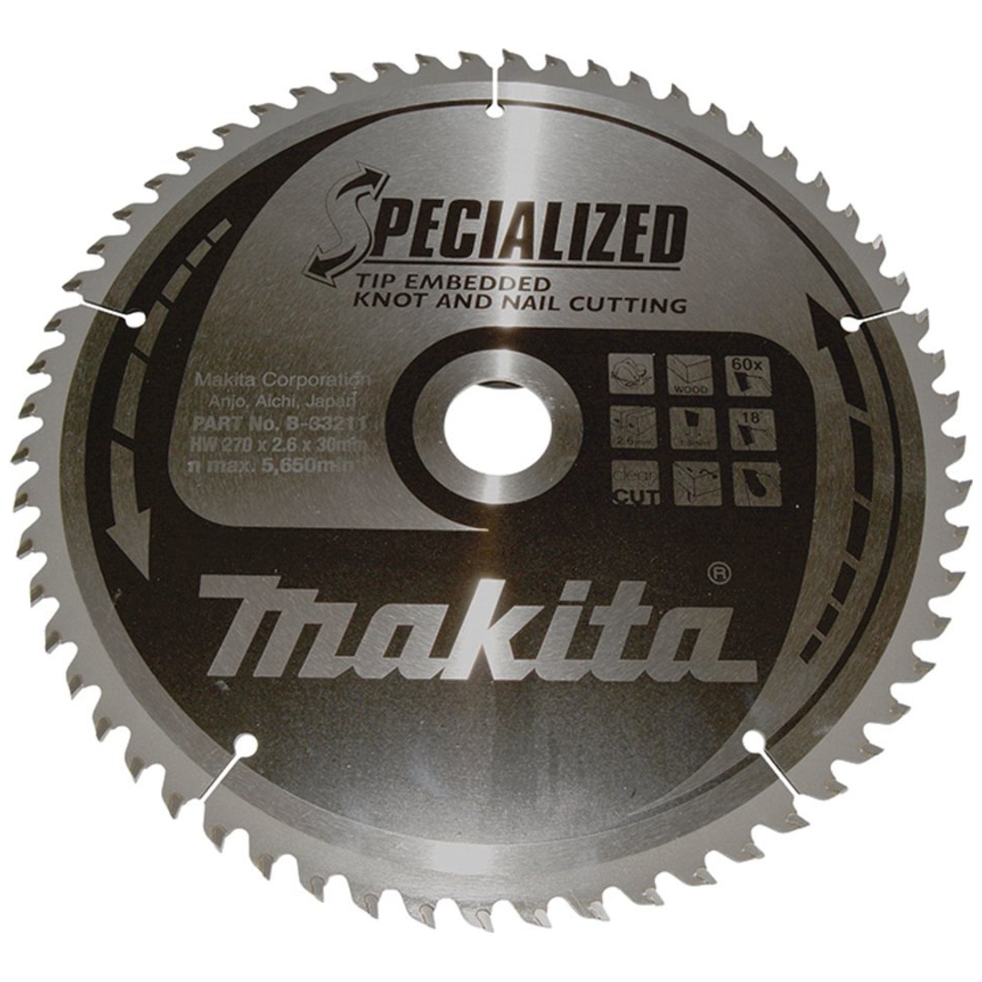 Makita Sägeblatt SPECIALIZED 270x30x60Z, 2,6 mm