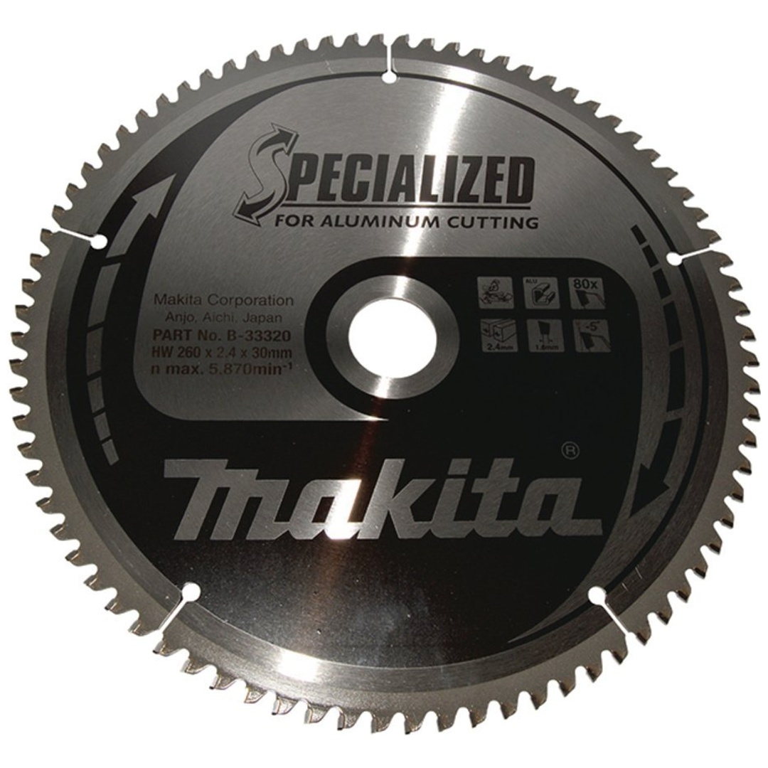 Makita Sägeblatt SPECIALIZED 260x30x80Z, 2,4 mm