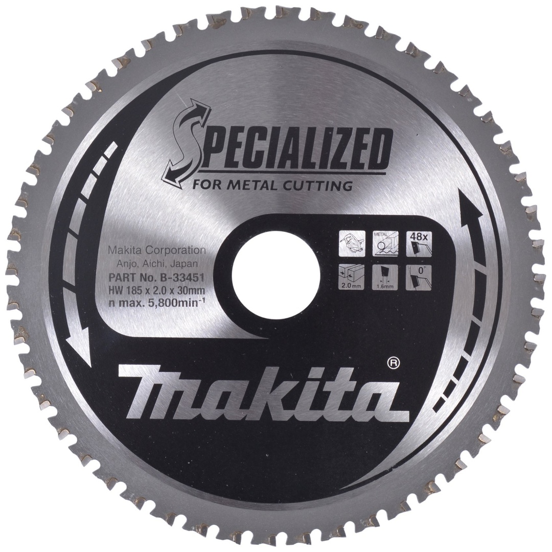 Makita SPECIALIZED Sägeblatt 185x30x48Z, 180 mm