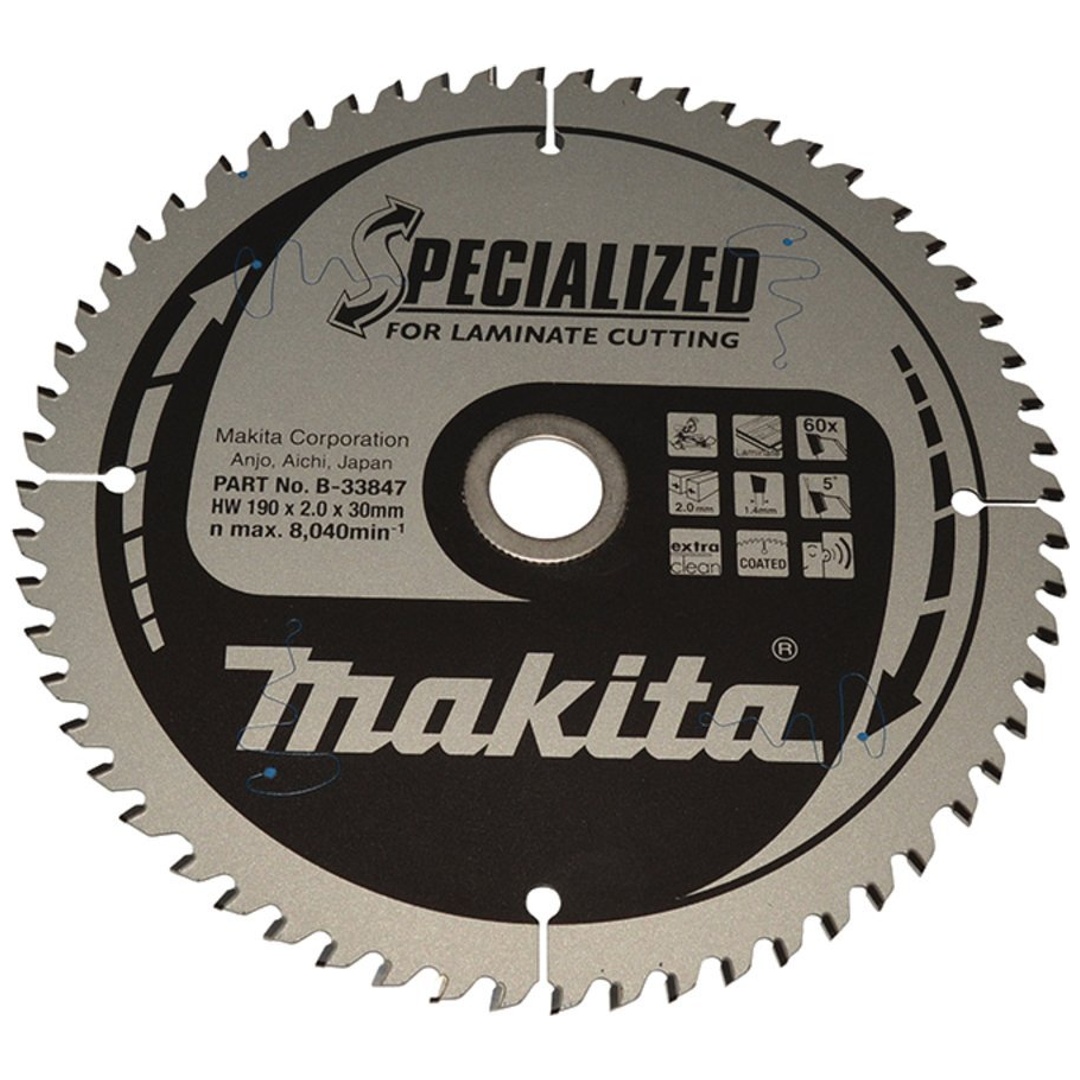 Makita Sägeblatt SPECIALIZED 190x30x60Z, 2,0 mm