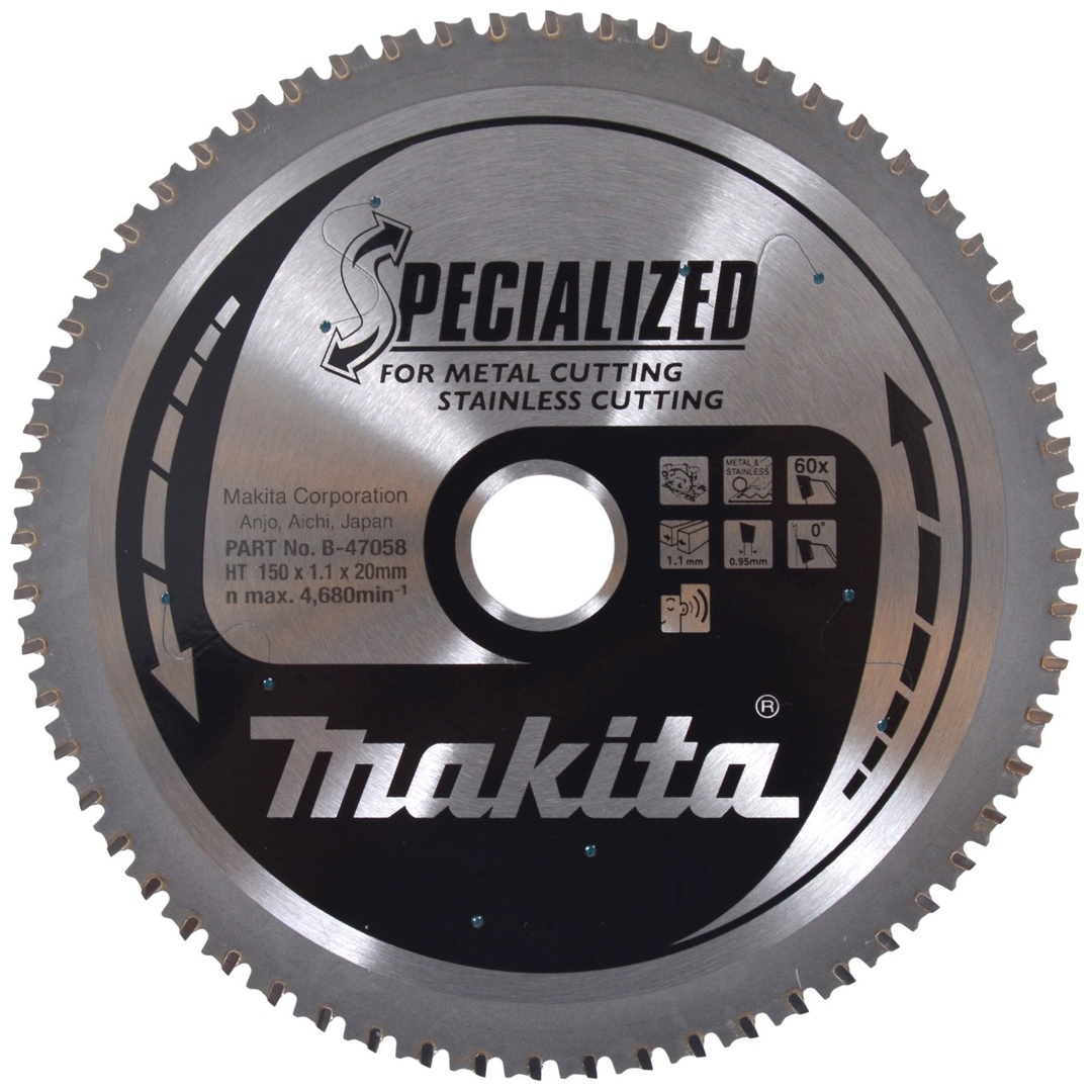 Makita Specialized Sägeblatt 150x20x60Z Inox