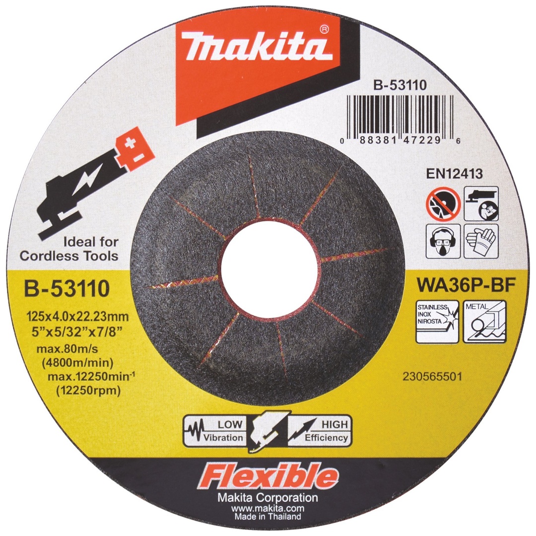 Makita Schruppscheibe flexibel, 125 mm