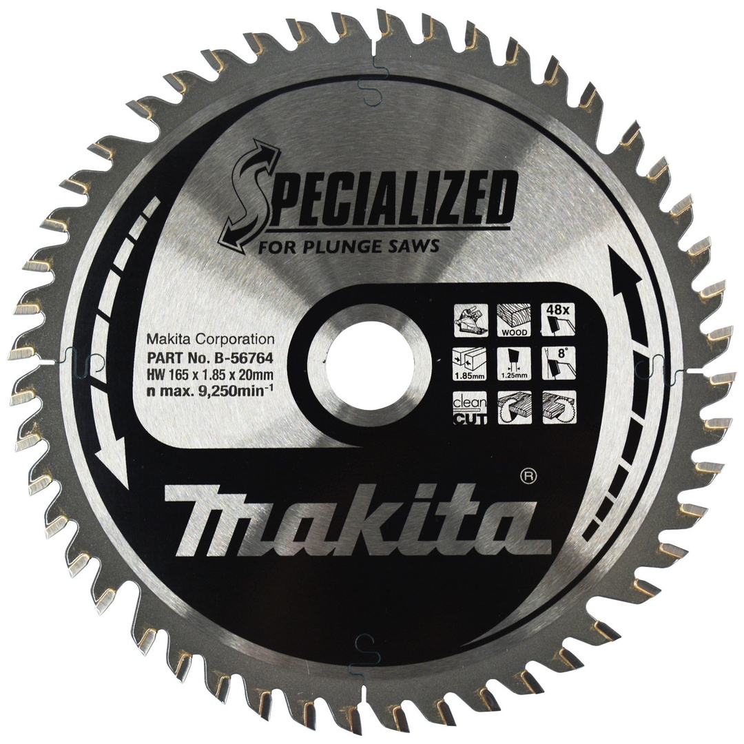 Makita SPECIALIZED Sägeblatt 165x20x48Z, Art.Nr. B-56764
