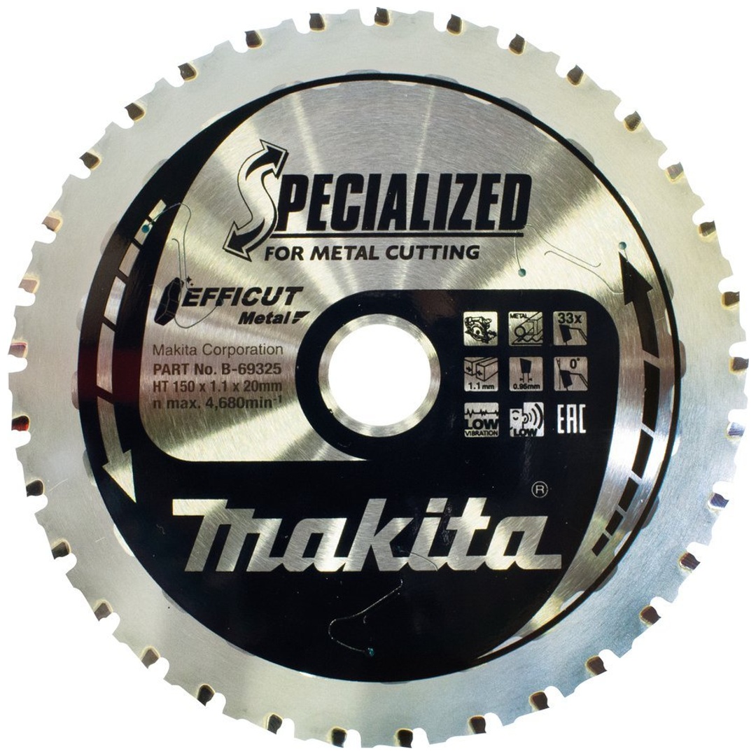 Makita Sägeblatt 150x1,1x20, 33Z EFFICUT Metall, Alu