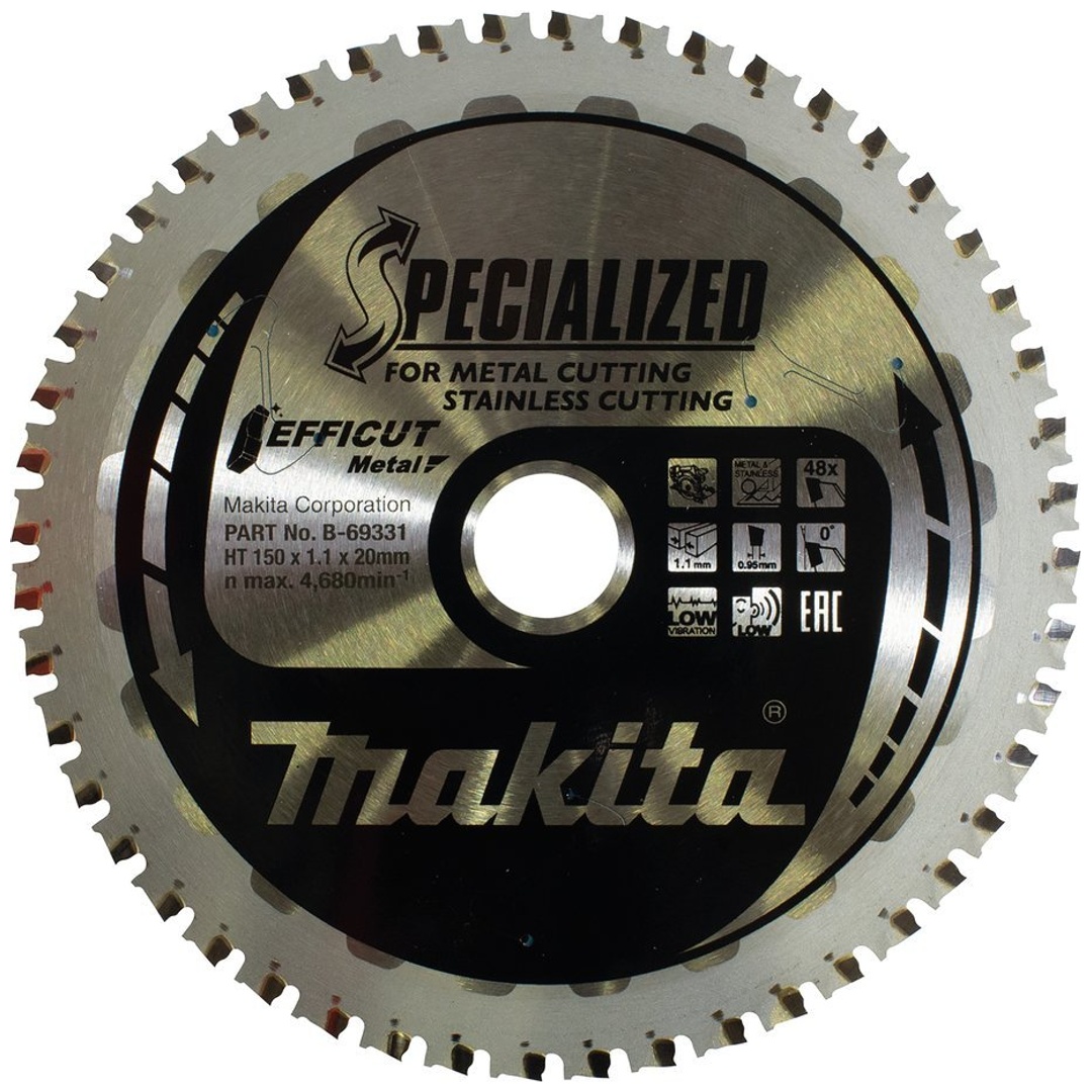 Makita Sägeblatt 150x1,1x20, 48Z EFFICUT Metall, Alu